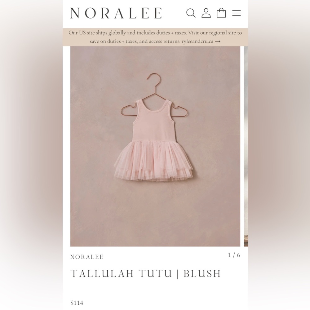 Noralee Blush Tutu Dress - 12 Months